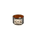 HERMES COLLIER DE CHIEN BRACELET SWIFT GREY SHW STAMP SQUARE R