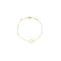 VAN CLEEF&PRPELS SWEET ALHAMBRA BRACELET MOTHER OF PEARL YELLOW GOLD WHITE