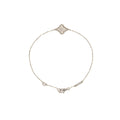 VAN CLEEF & ARPELS SWEET ALHAMBRA BRACELET 1 MOTIF WHITE GOLD, DIAMONDS