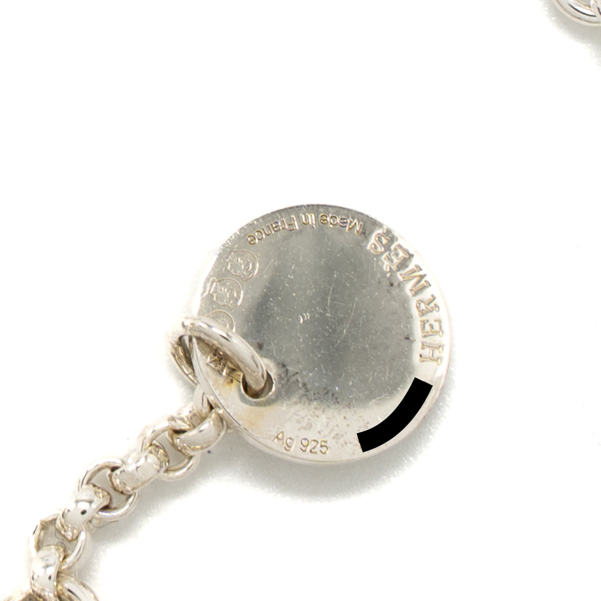 HERMES SAUTOIR FARANDOLE LONG NECKLACE SILVER
