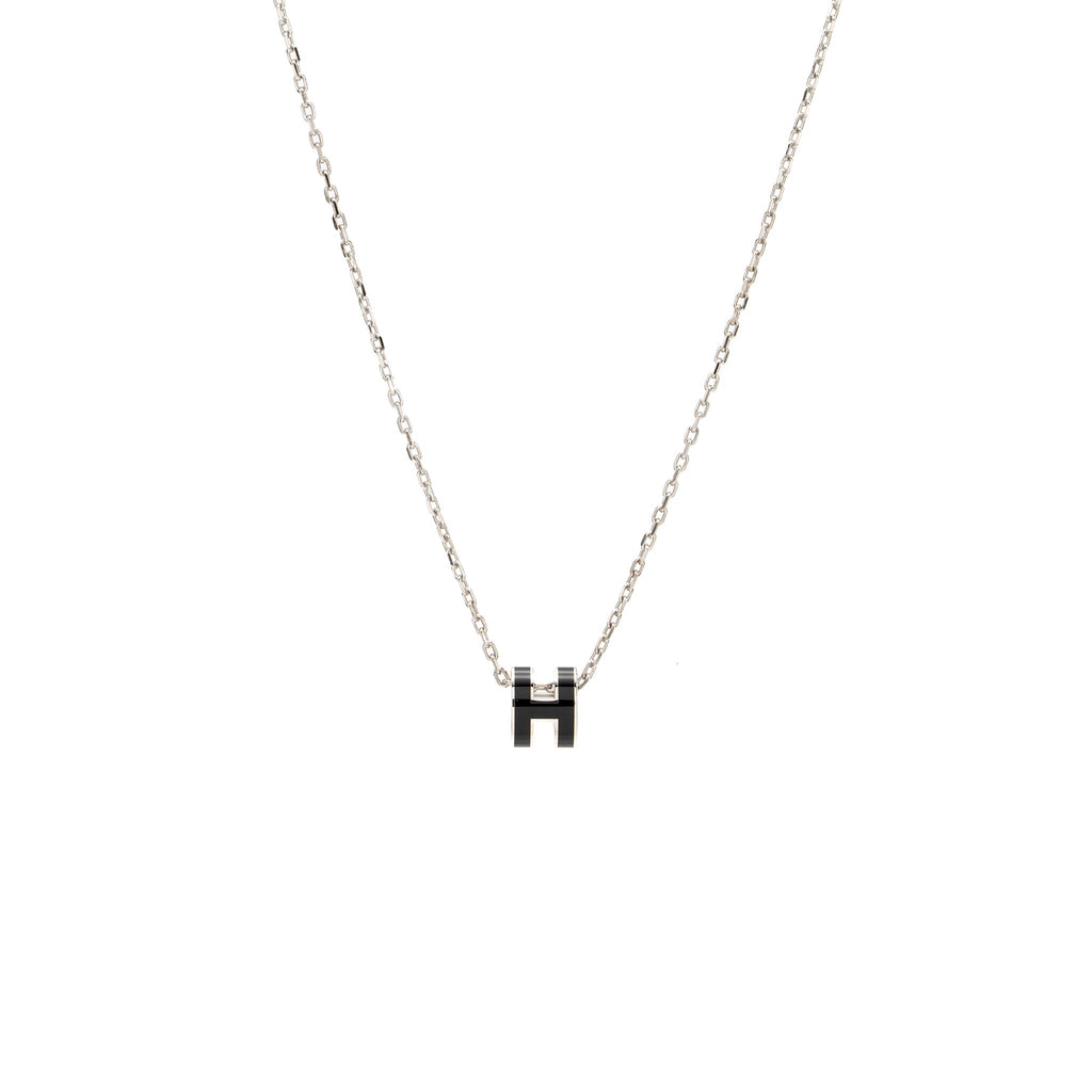 HERMES MINI POP H PENDANT BLACK SHW
