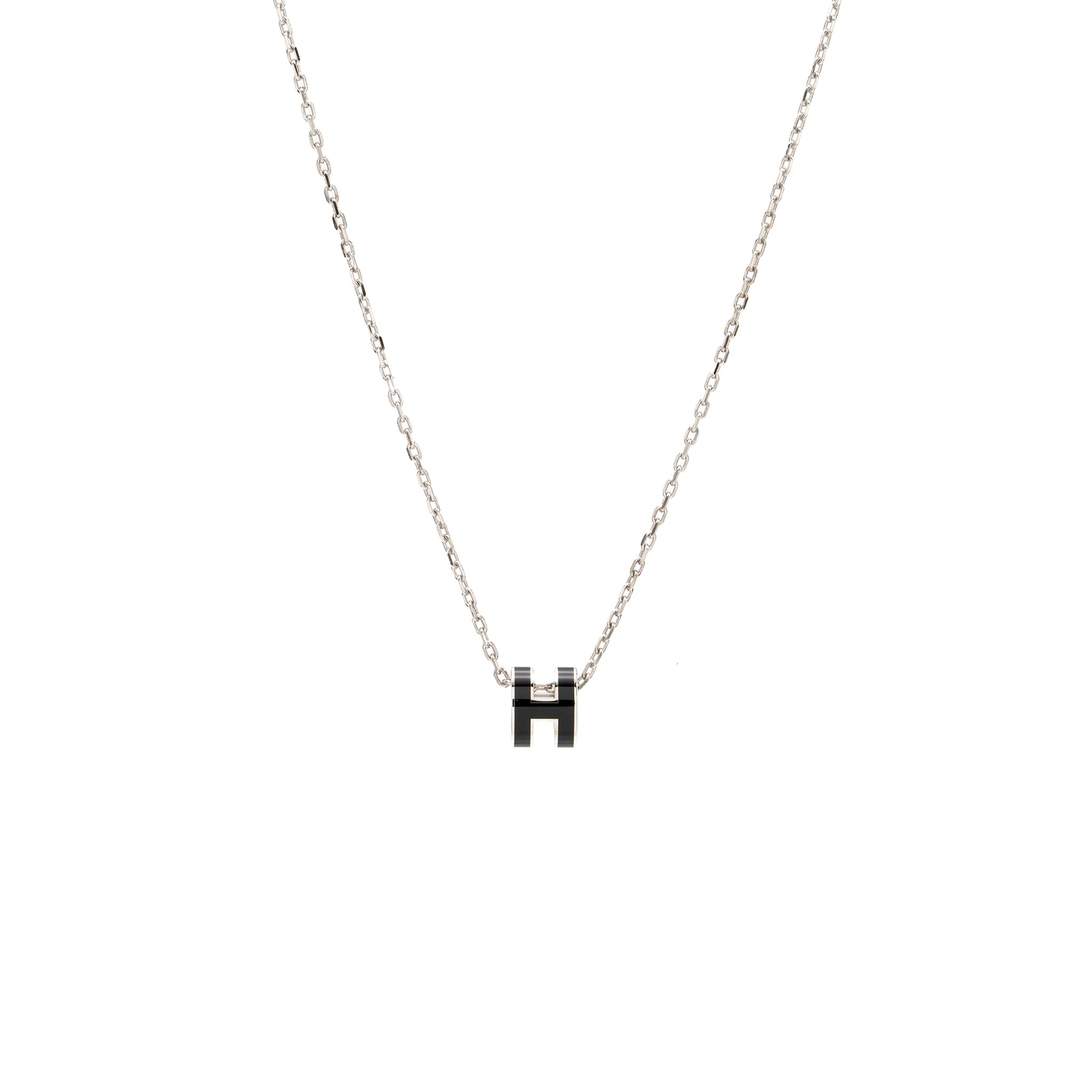 HERMES MINI POP H PENDANT BLACK SHW