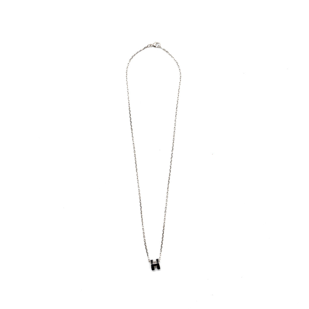 HERMES MINI POP H PENDANT BLACK SHW