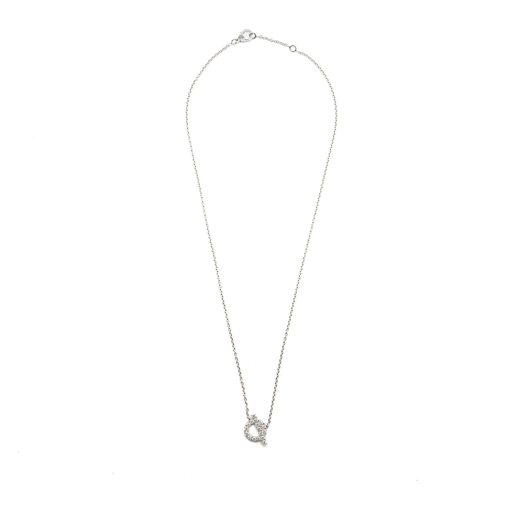 HERMES FINESSE PENDANT WHITE GOLD WITH DIAMONDS