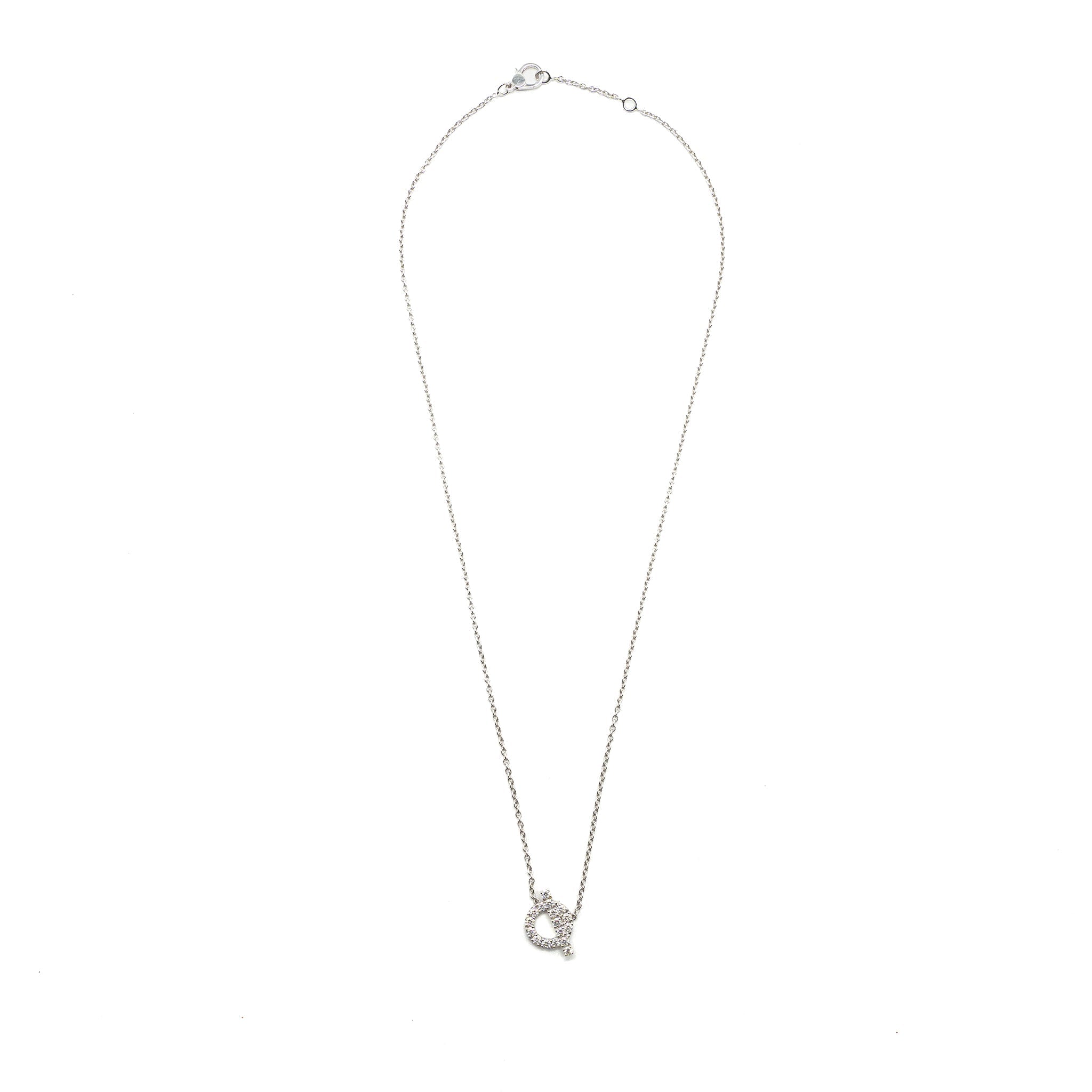 HERMES FINESSE PENDANT WHITE GOLD WITH DIAMONDS