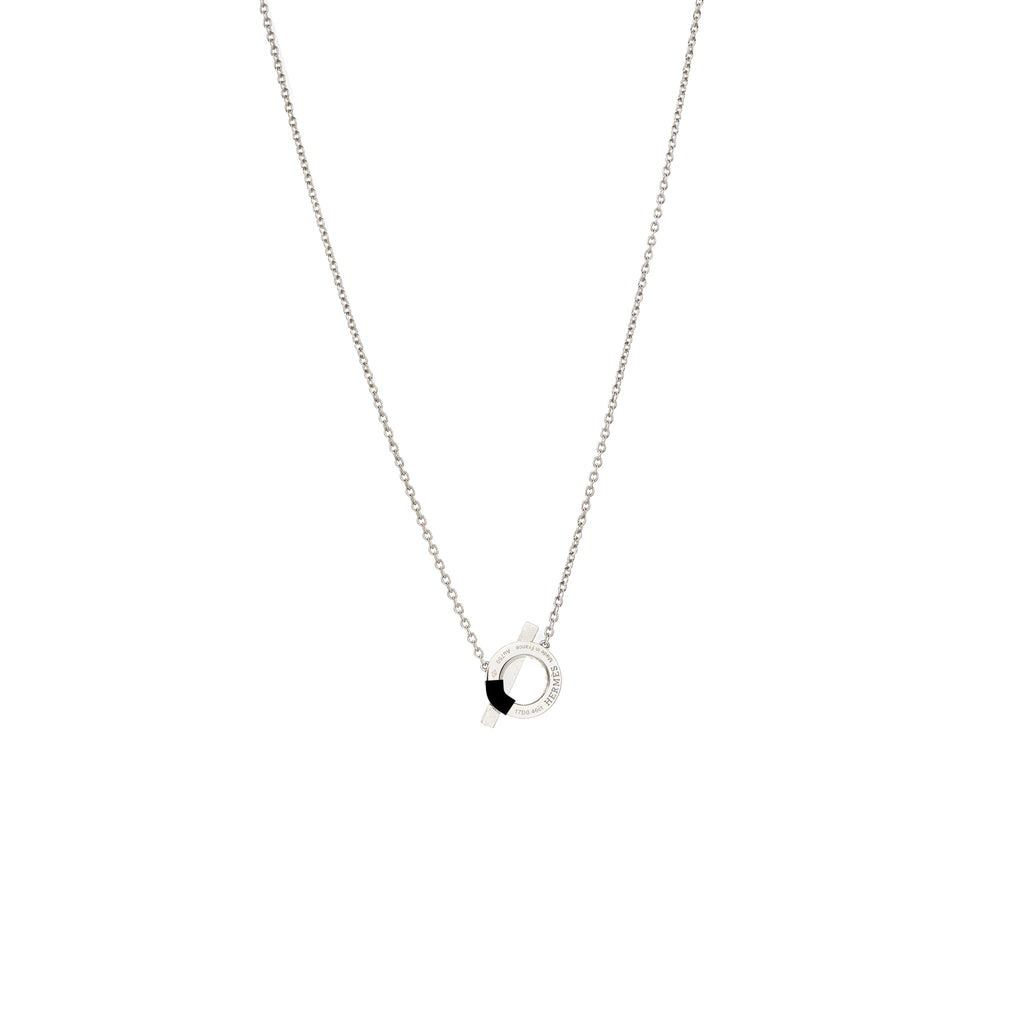 HERMES FINESSE PENDANT WHITE GOLD WITH DIAMONDS