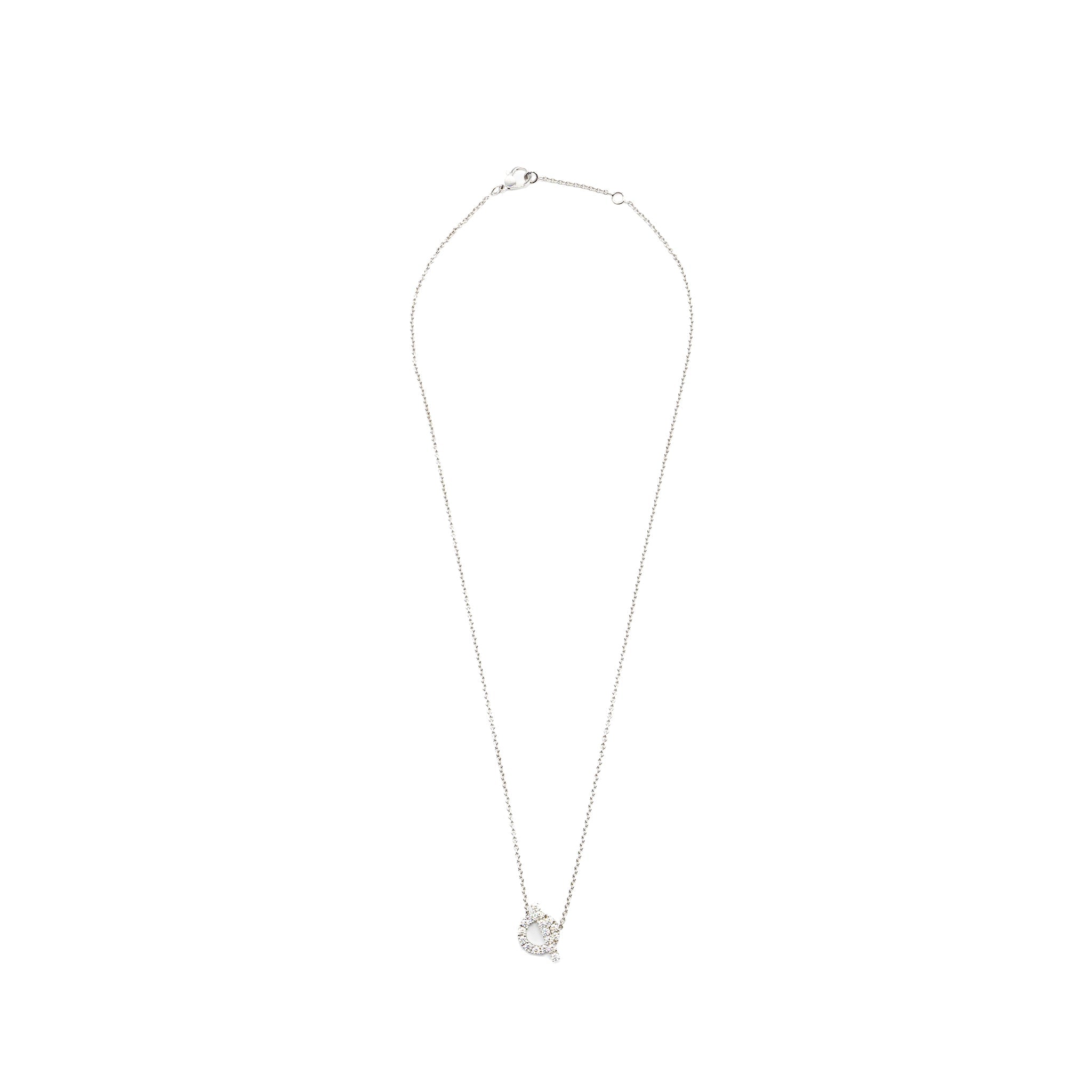 HERMES FINESSE NECKLACE WHITE GOLD DIAMONDS