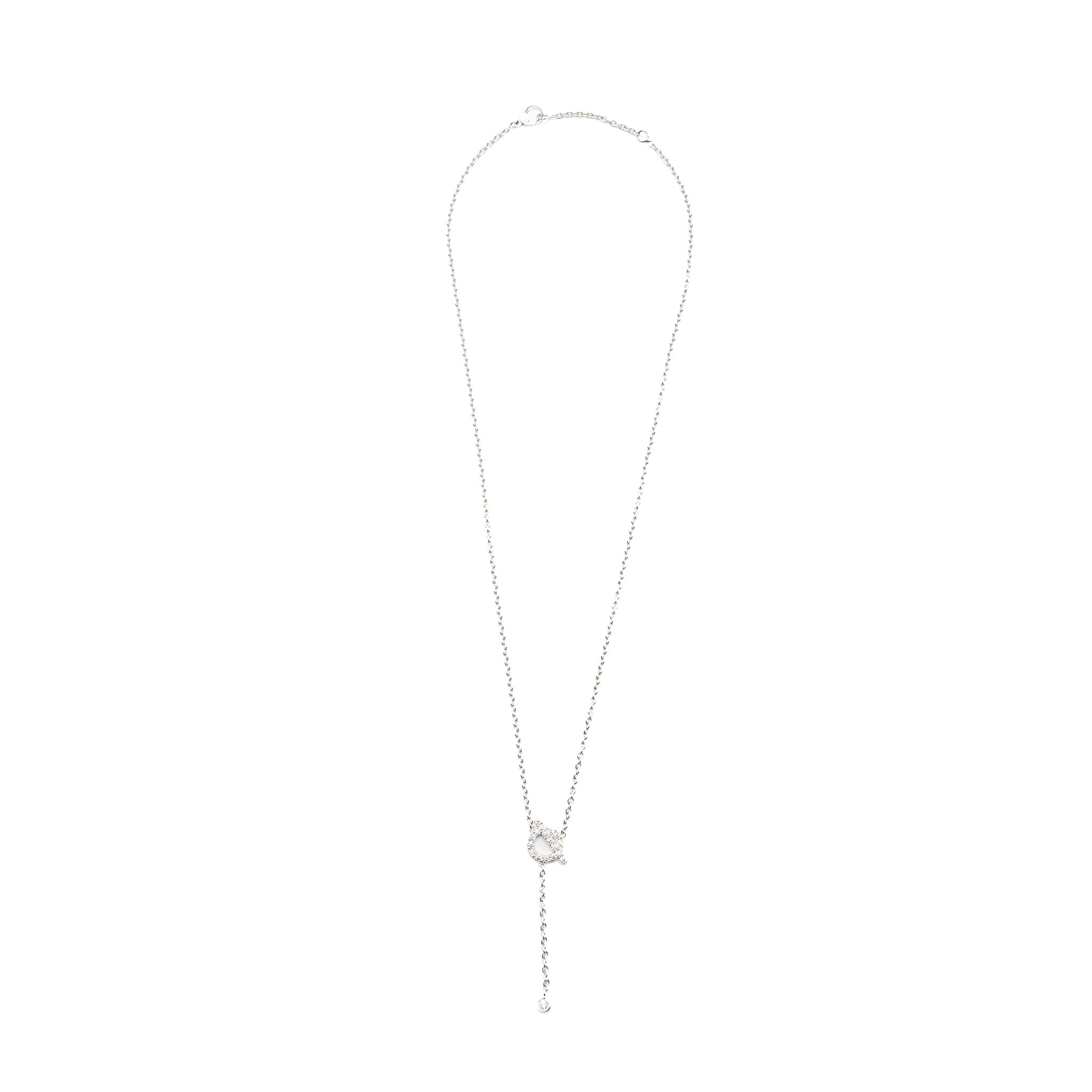 HERMES FINESSE NECKLACE WHITE GOLD WITH DIAMONDS