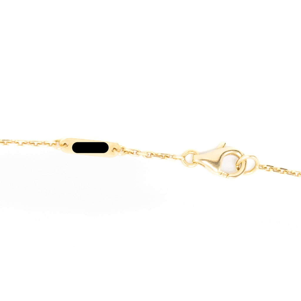 VAN CLEEF & ARPELS VINTAGE ALHAMBRA PENDANT ONYX YELLOW GOLD