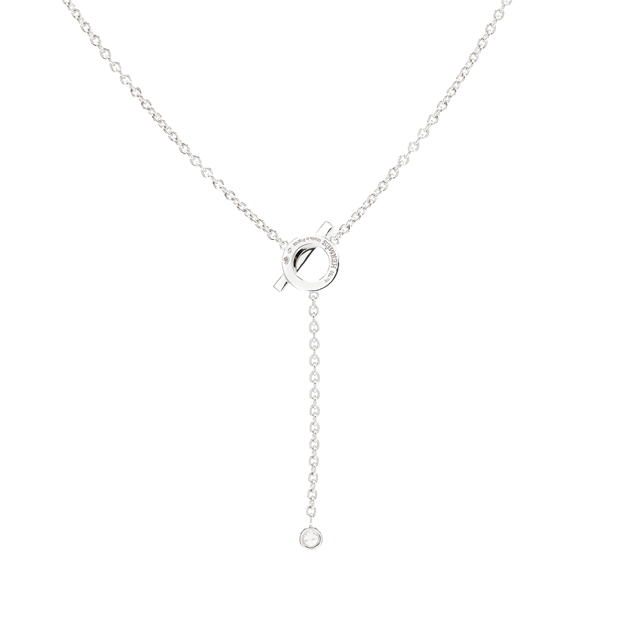 HERMES FINESSE NECKLACE WHITE GOLD WITH DIAMONDS