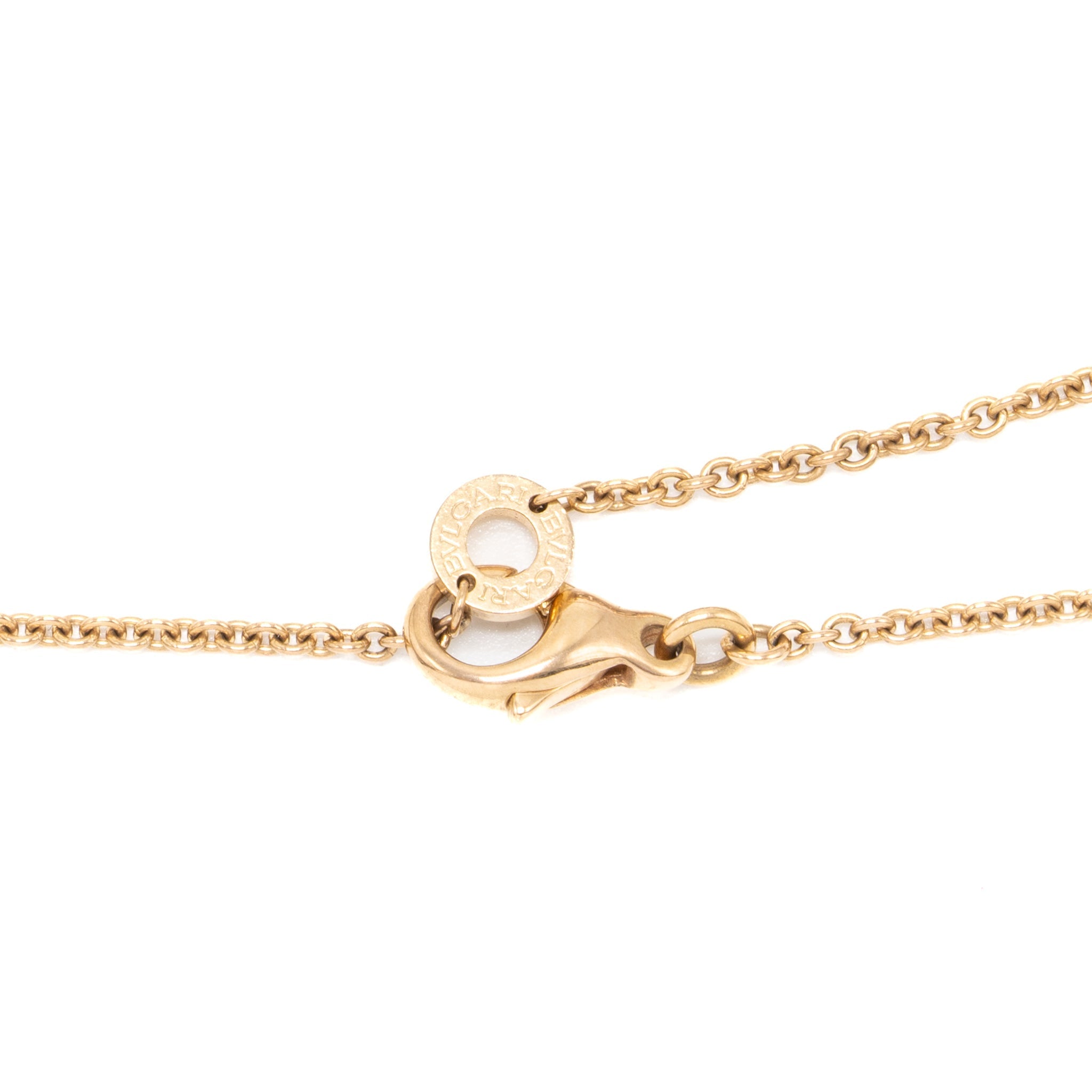 BVLGARI B ZERO NECKLACE ROSE GOLD WITH CERAMIC