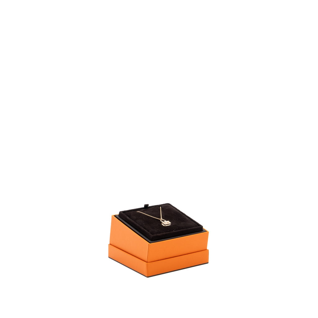 HERMES AMULETTES CONSTANCE PENDANT ROSE GOLD WITH DIAMONDS