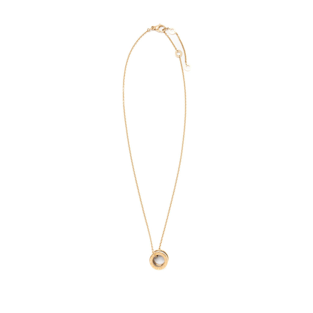 BVLGARI B ZERO NECKLACE ROSE GOLD WITH CERAMIC