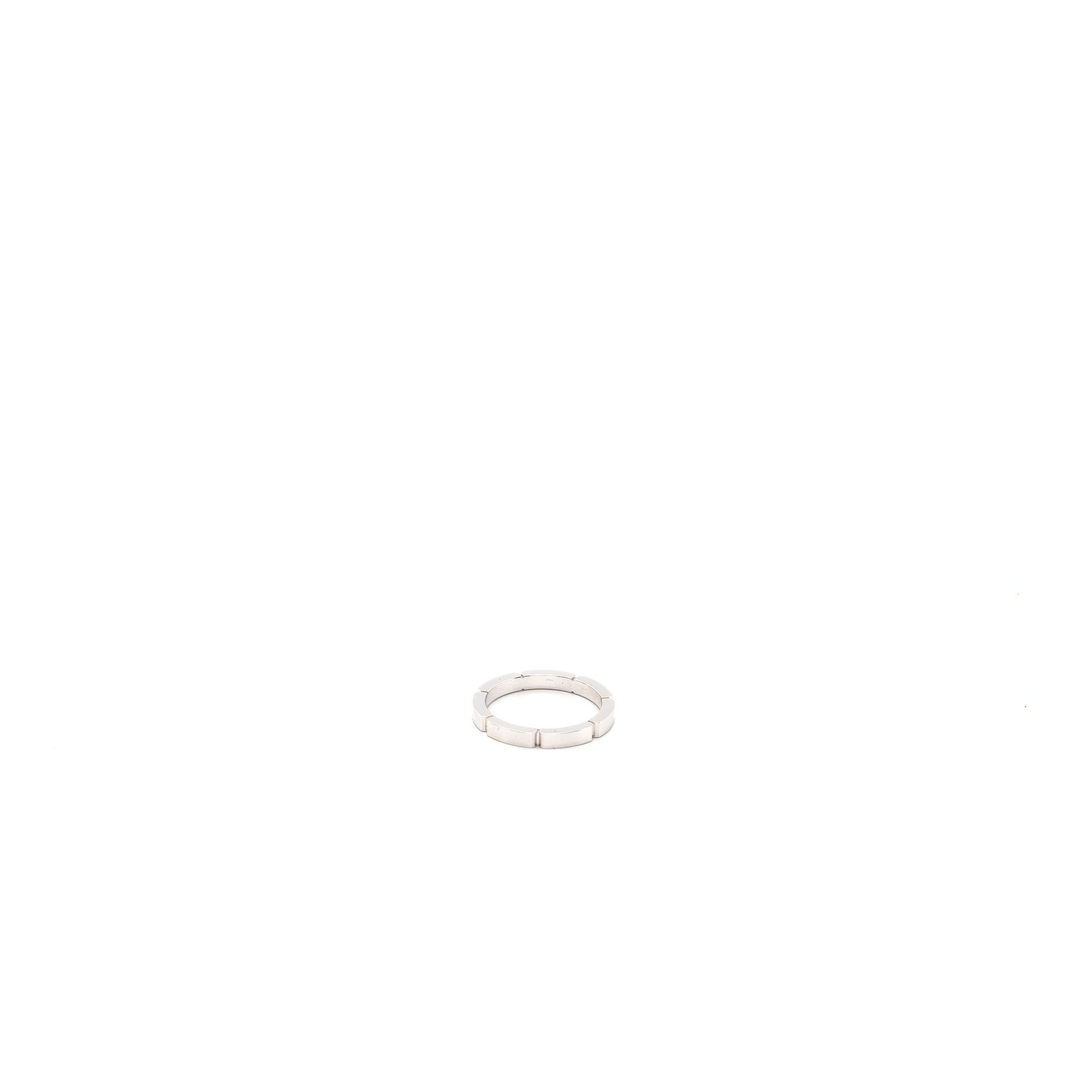 CARTIER PANTHERE LINK WEDDING BAND 18K WHITE GOLD