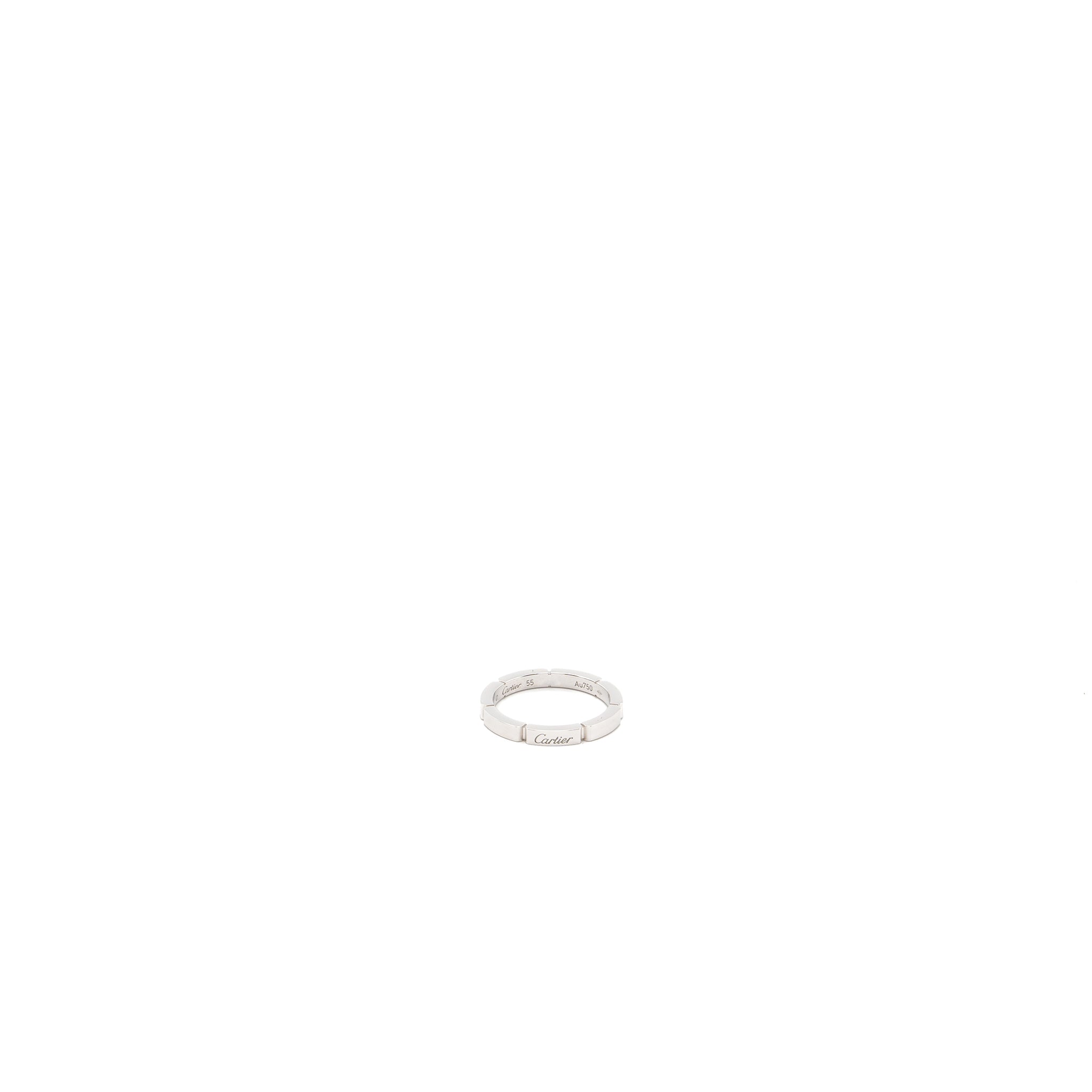 CARTIER PANTHERE LINK WEDDING BAND 18K WHITE GOLD