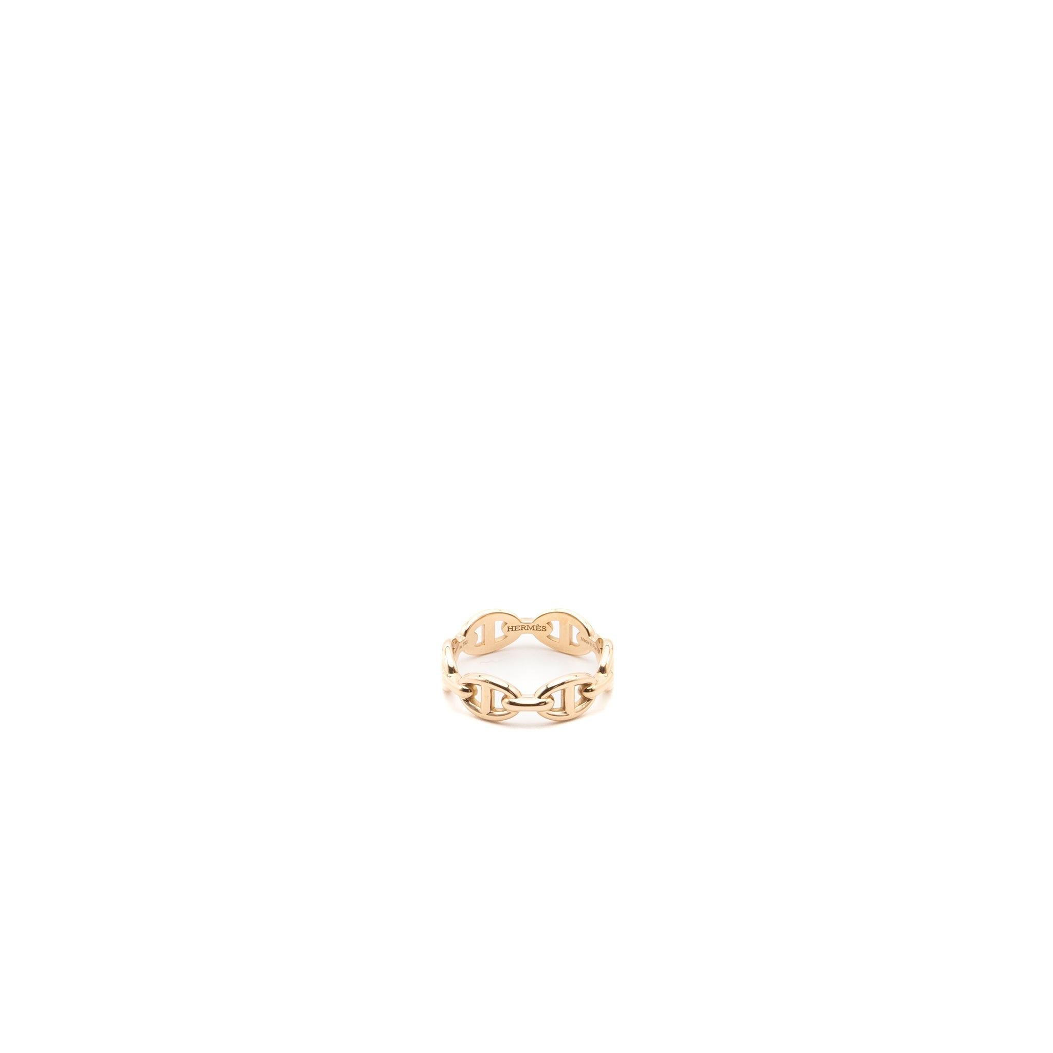 HERMES CHAINE D’ANCRE ENCHAINEE RING, SMAL MODEL ROSE GOLD