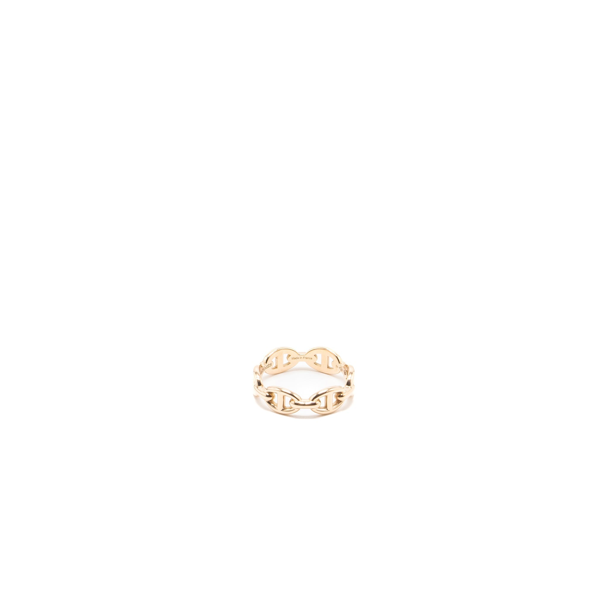 HERMES CHAINE D’ANCRE ENCHAINEE RING, SMAL MODEL ROSE GOLD