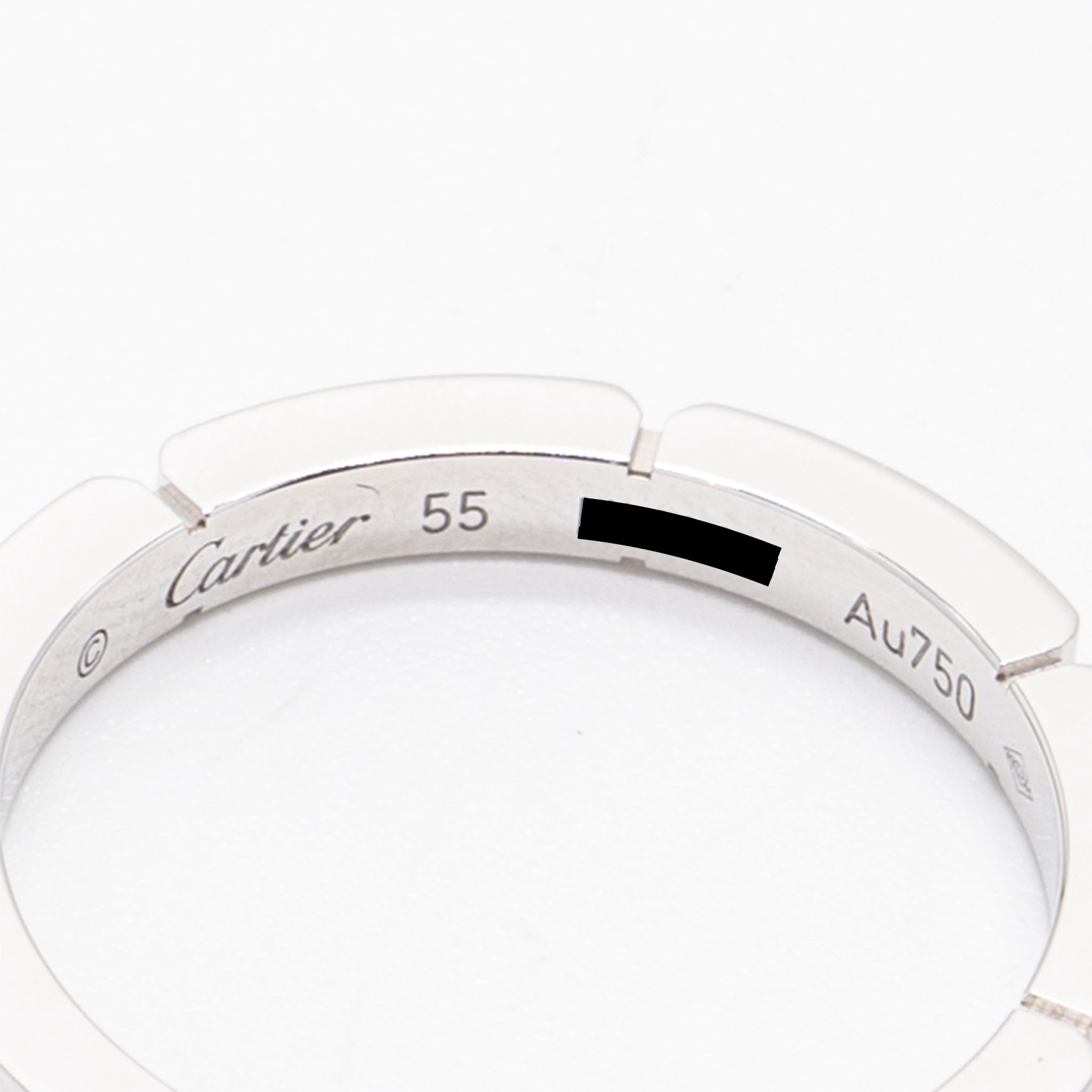 CARTIER PANTHERE LINK WEDDING BAND 18K WHITE GOLD