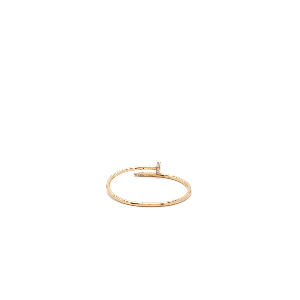 CARTIER JUSTE EN CLOU BRACELET YELLOW GOLD DIAMONDS