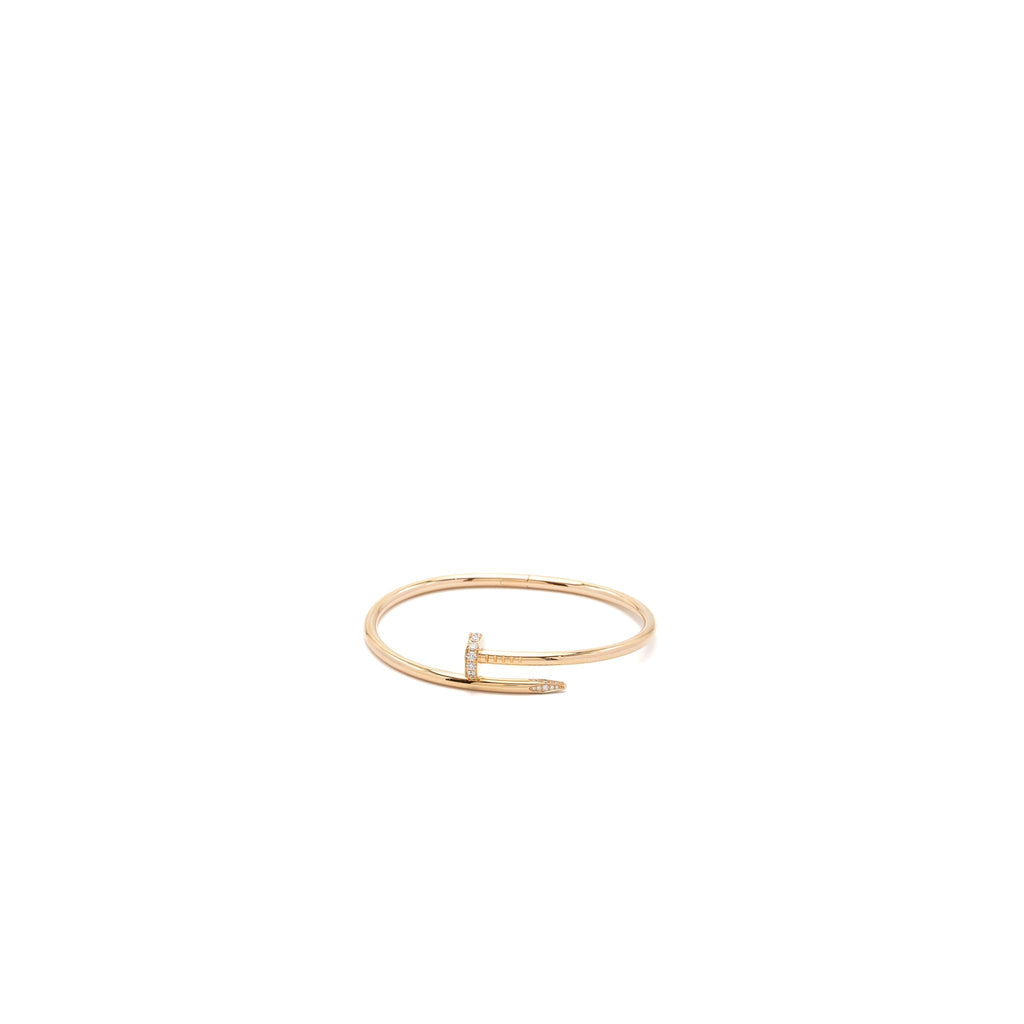 CARTIER JUSTE EN CLOU BRACELET YELLOW GOLD DIAMONDS