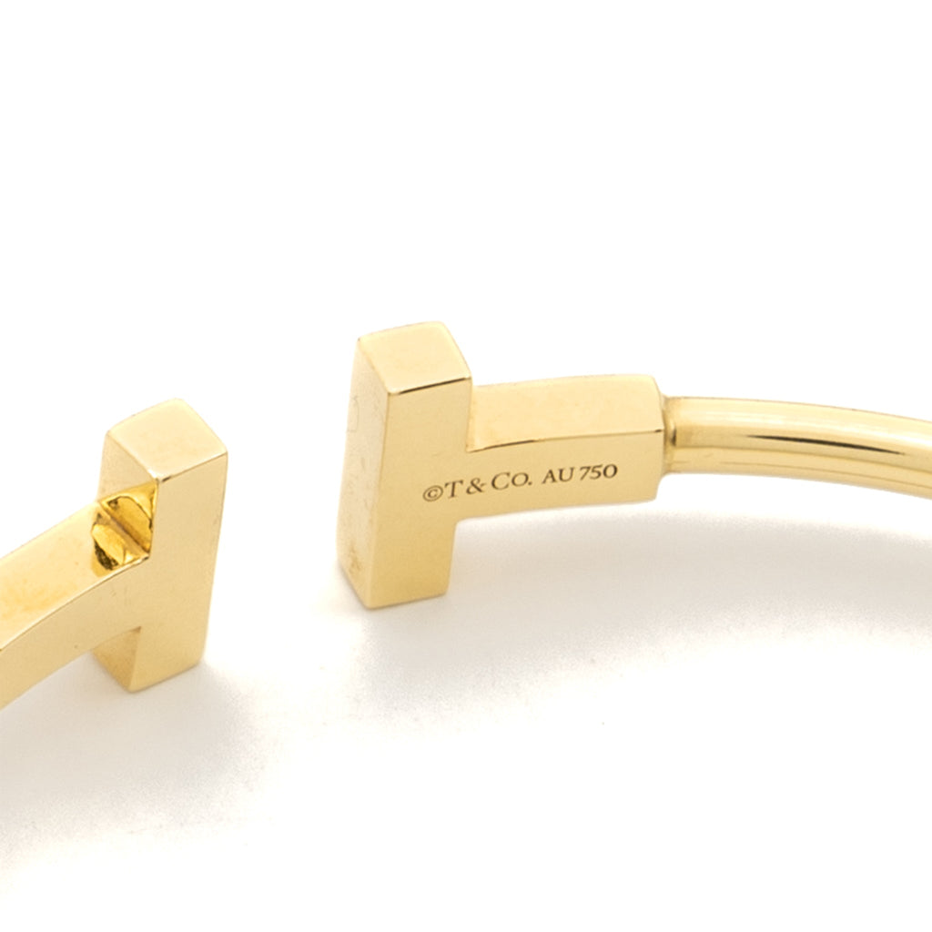 TIFFANY T WIRE BRACELET 18K GOLD