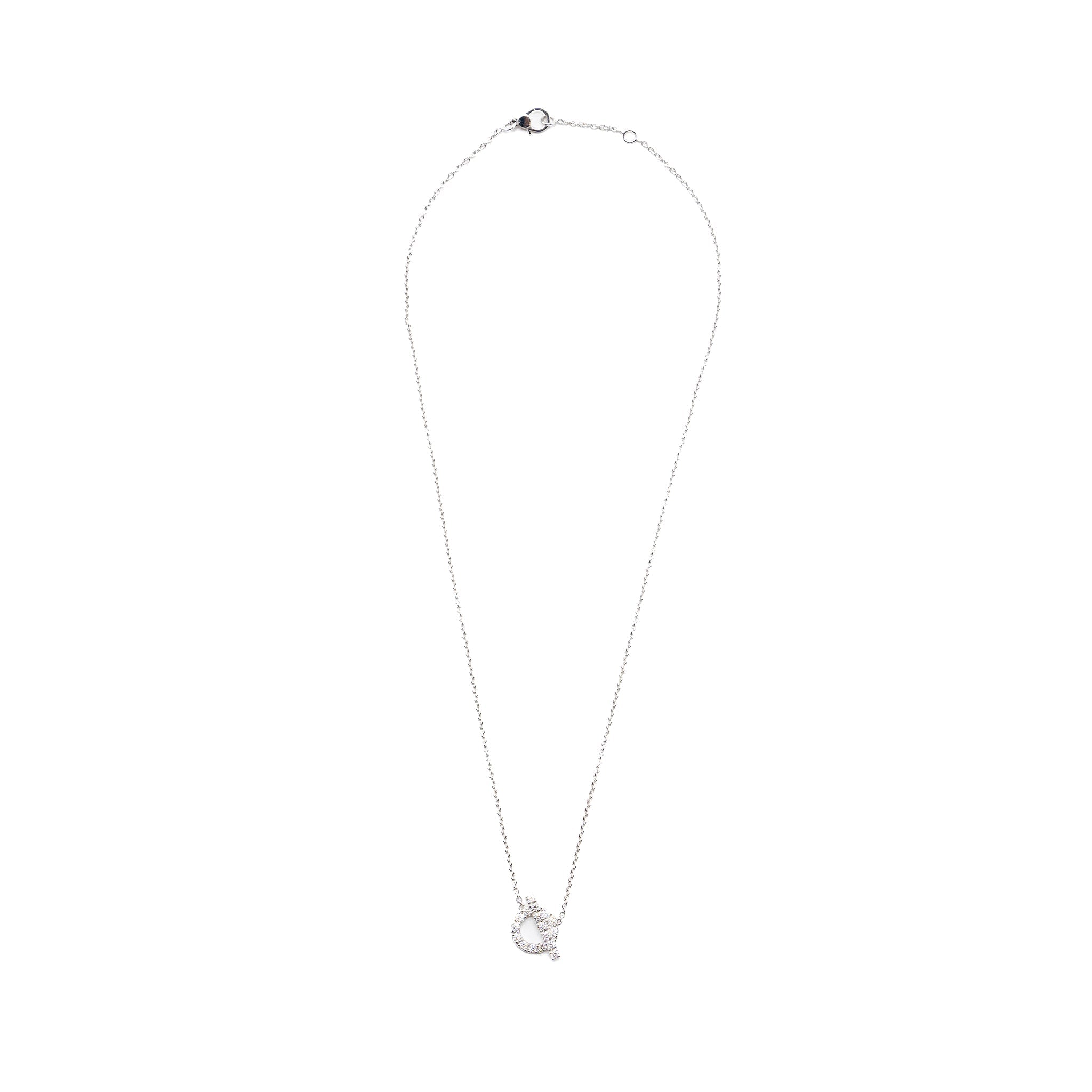 HERMES FINESSE NECKLACE WHITE GOLD DIAMONDS