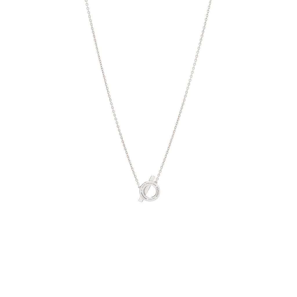 HERMES FINESSE NECKLACE WHITE GOLD DIAMONDS