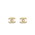 CHANEL CC LOGO EARRING LGHW
