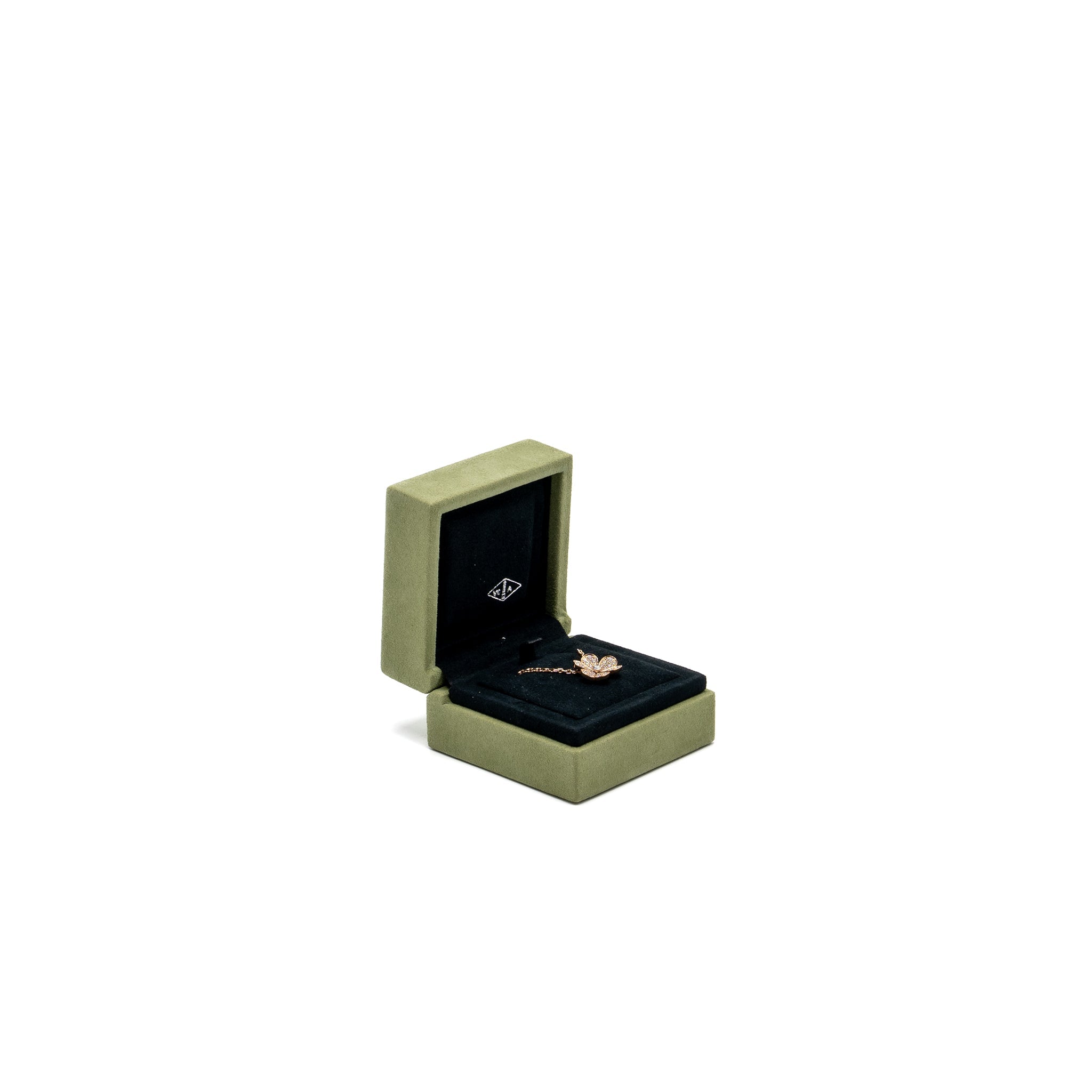 VAN CLEEF & ARPELS FRIVOLE PENDANT ROSE GOLD WITH DIAMONDS