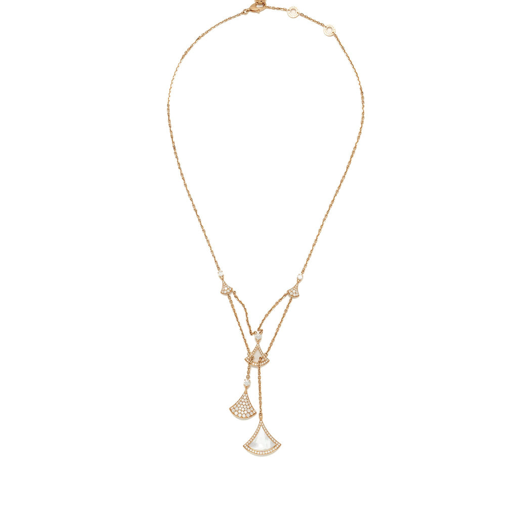 BVLGARI DIVA’S DREAM NECKLACE 18K ROSE GOLD/ MOTHER OF PEARL WITH DIAMONDS