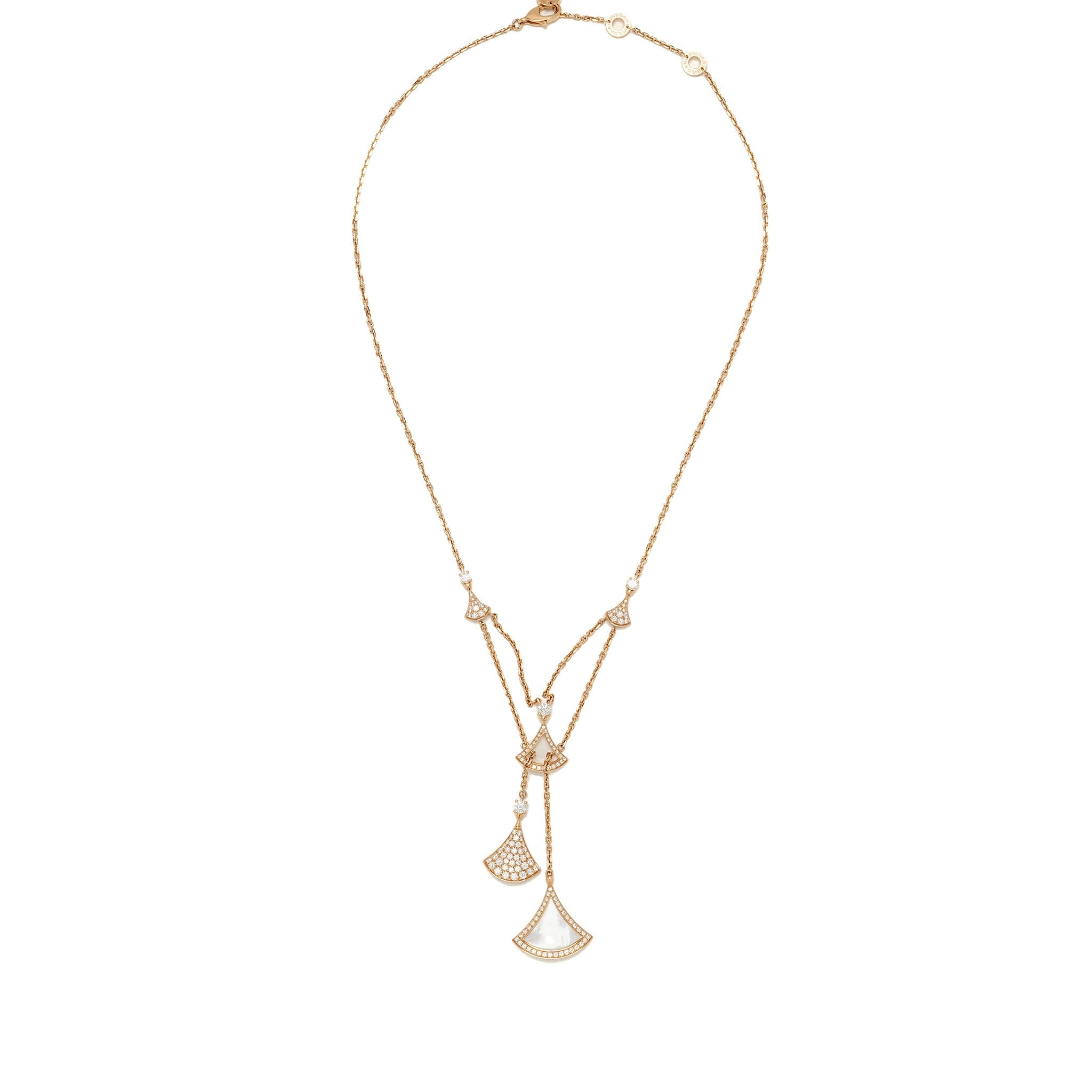 BVLGARI DIVA’S DREAM NECKLACE 18K ROSE GOLD/ MOTHER OF PEARL WITH DIAMONDS