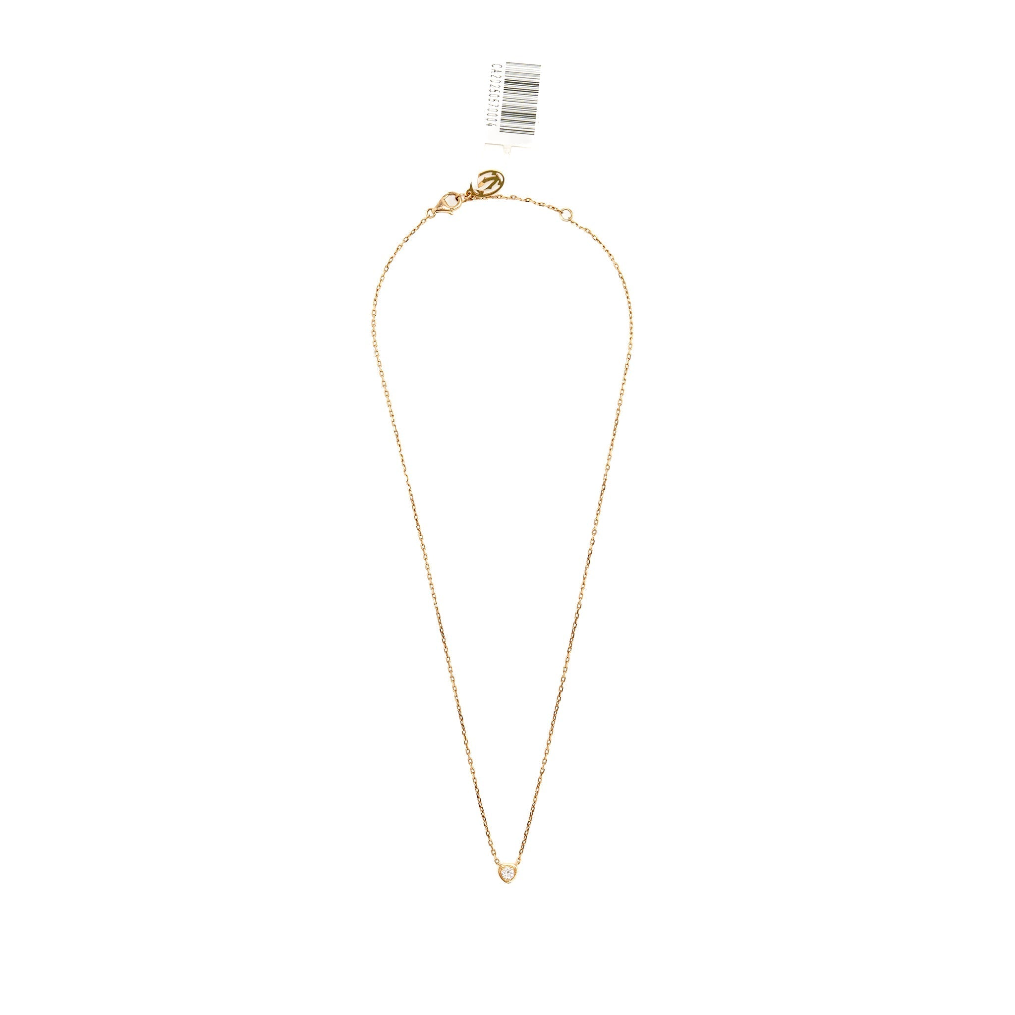 CARTIER DIAMANTS LEGERS NECKLACE ROSE GOLD, DIAMOND