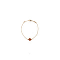 VAN CLEEF & ARPELS SWEET ALHAMBRA BRACELET ROSE GOLD, CARNELIAN
