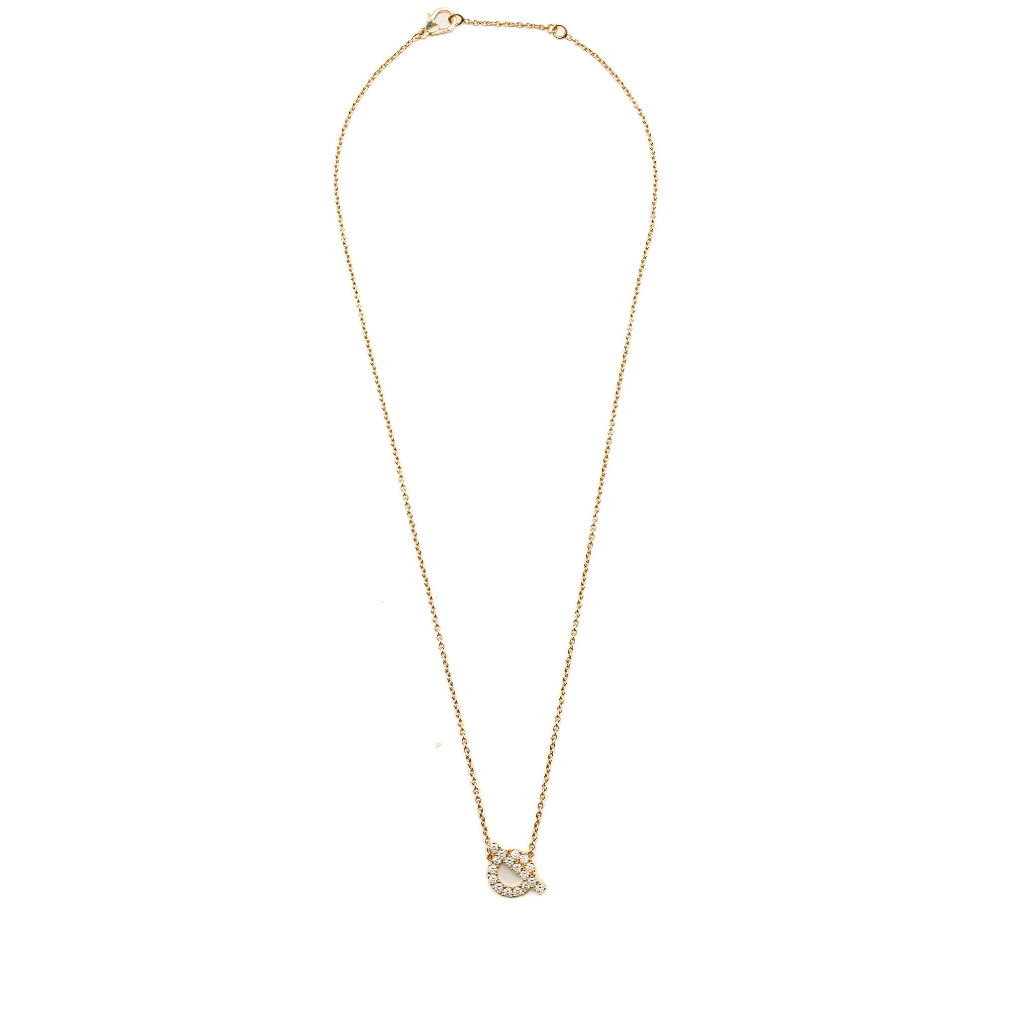 HERMES FINESSE PENDANT ROSE GOLD WITH DIAMONDS