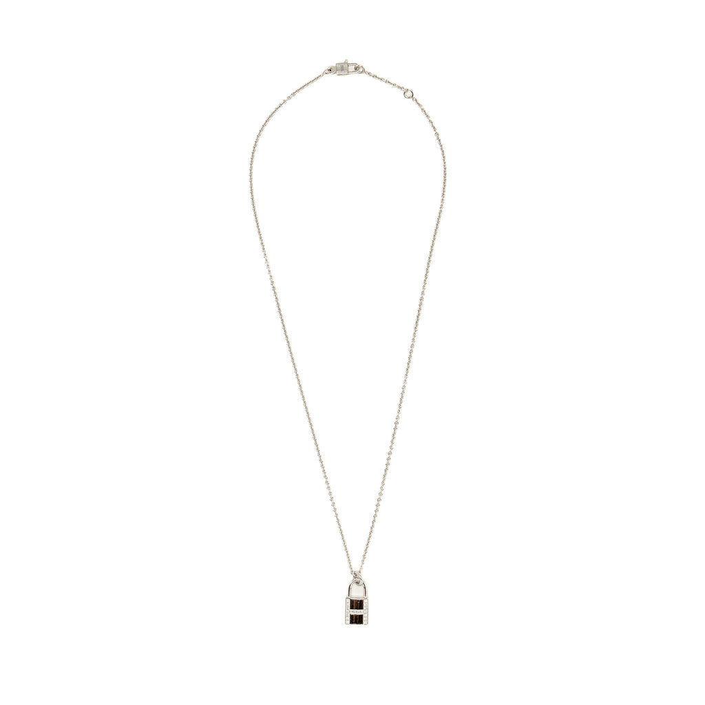 HERMES KELLY CADENAS PENDANT WHITE GOLD DIAMONDS