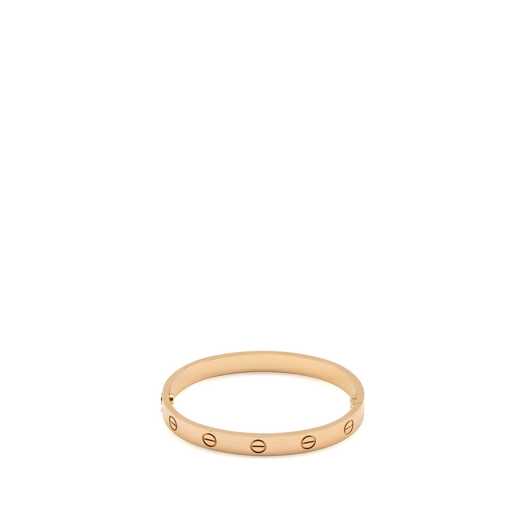 CARTIER LOVE BRACELET, SINGLE-SCREW CLOSURE, CLASSIC MODEL ROSE GOLD