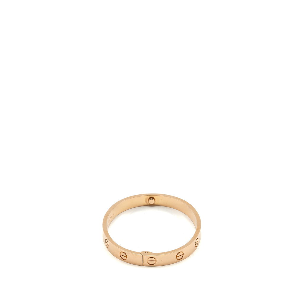 CARTIER LOVE BRACELET, SINGLE-SCREW CLOSURE, CLASSIC MODEL ROSE GOLD