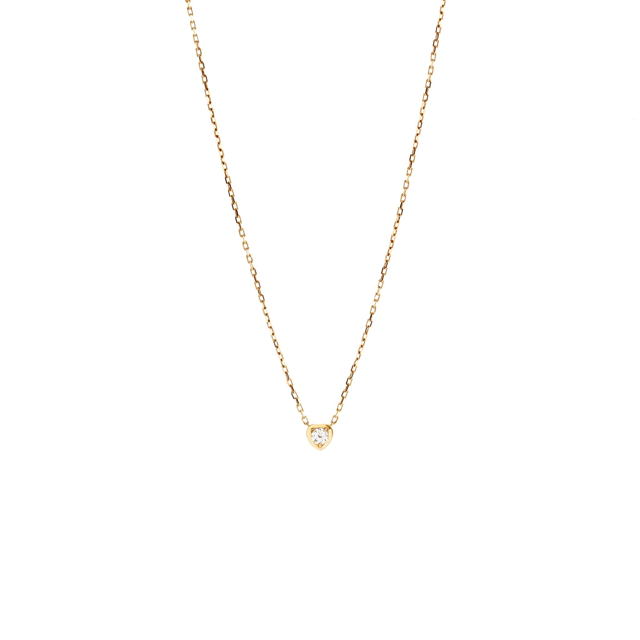 CARTIER DIAMANTS LEGERS NECKLACE ROSE GOLD, DIAMOND