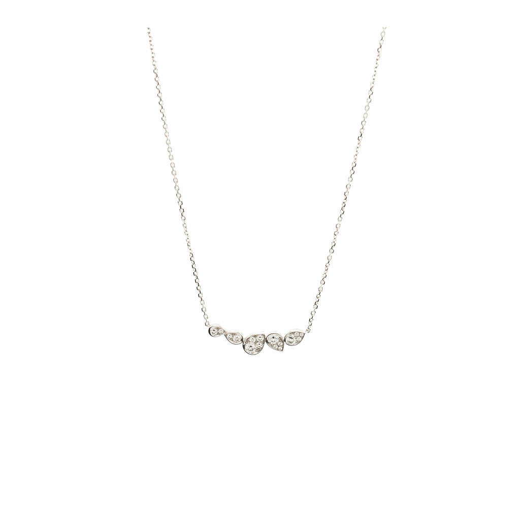 CHAUMET JOSEPHINE RONDE D’AIGRETTES NECKLACE WHITE GOLD WITH DIAMONDS