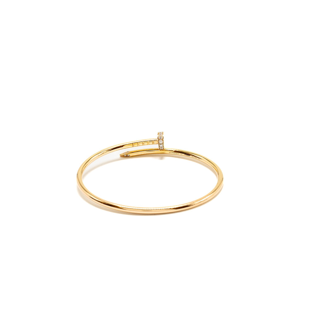 CARTIER JUSTE UN CLOU BRACELET ROSE GOLD DIAMONDS