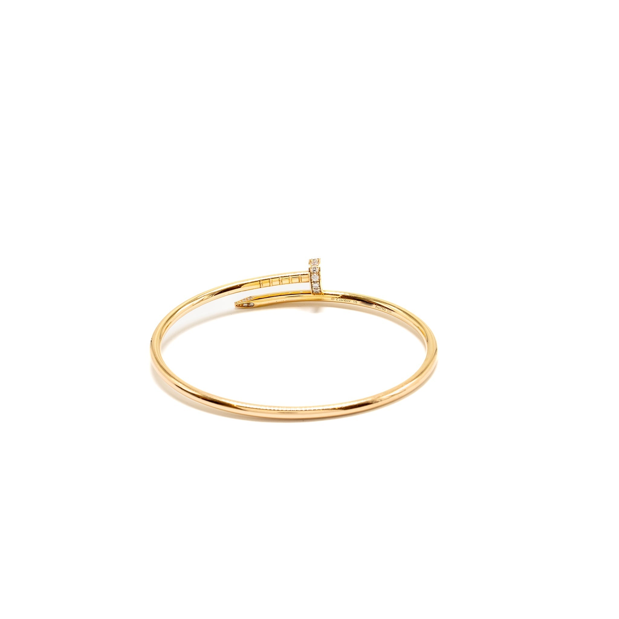 CARTIER JUSTE UN CLOU BRACELET ROSE GOLD DIAMONDS
