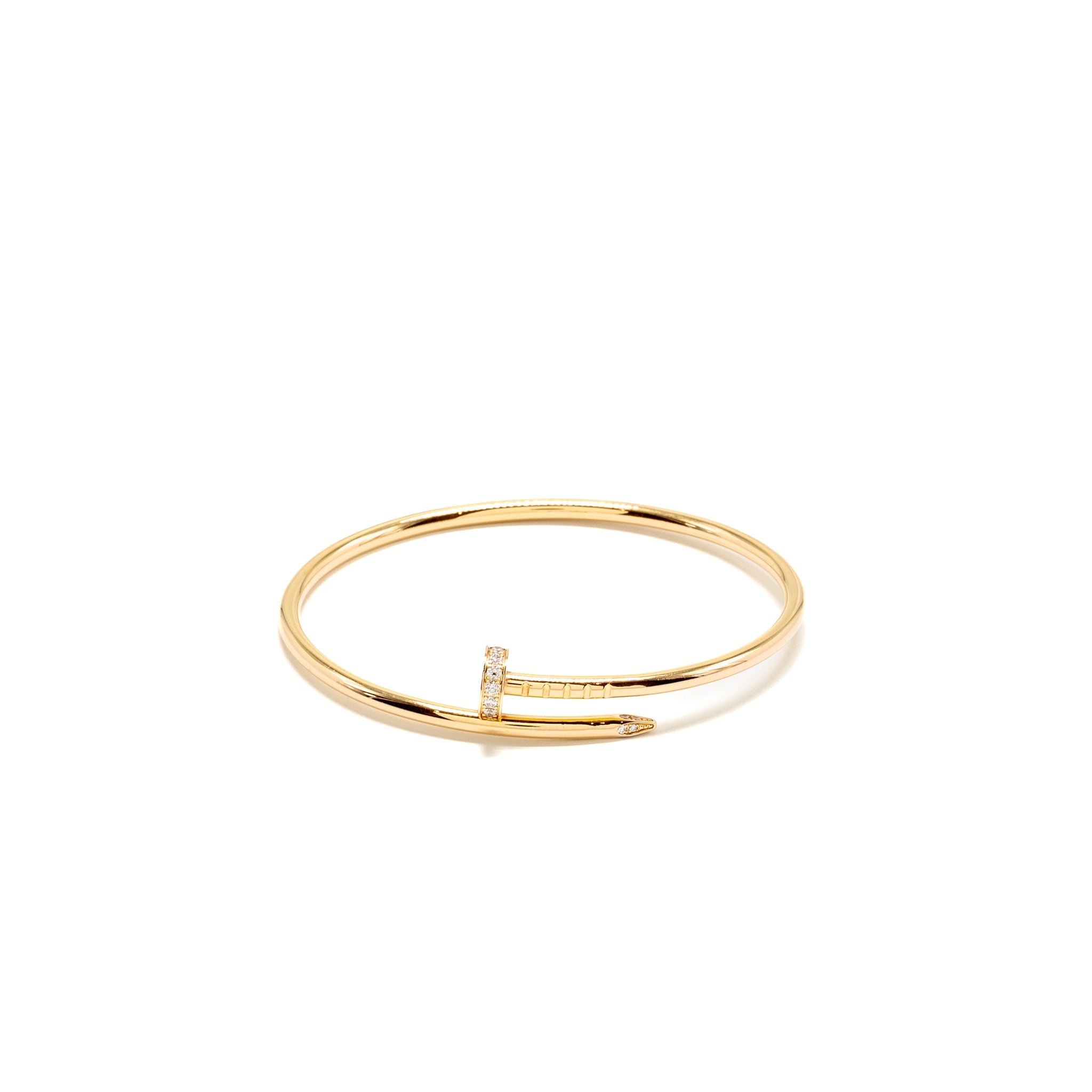 CARTIER JUSTE UN CLOU BRACELET ROSE GOLD DIAMONDS