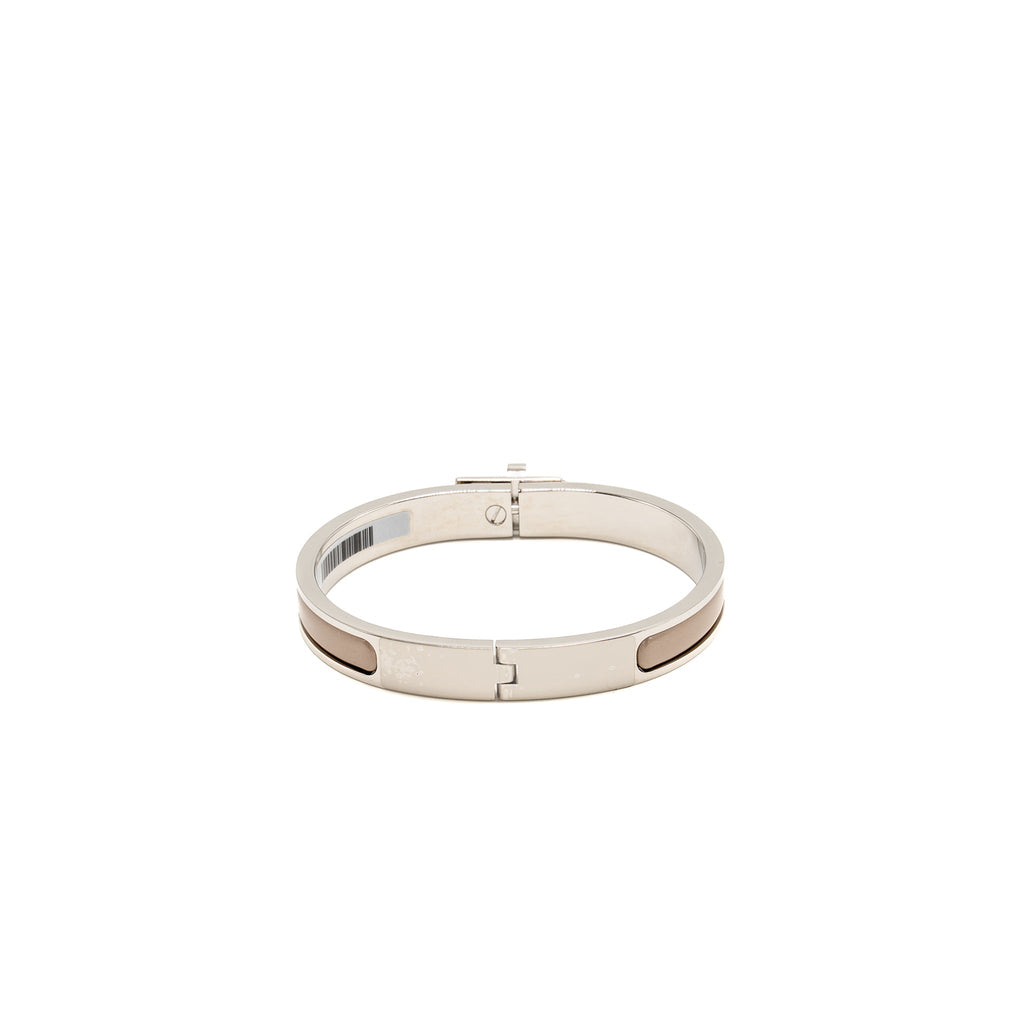 HERMES MINI CLIC KELLY BRACELET MARRON GLACÉ SHW