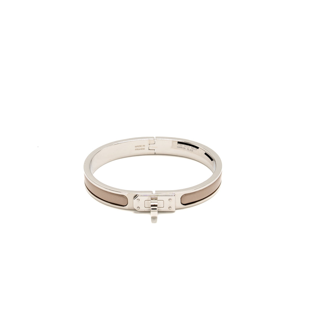 HERMES MINI CLIC KELLY BRACELET MARRON GLACÉ SHW