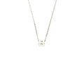 HERMES MINI POP H PENDANT WHITE SILVER TONE