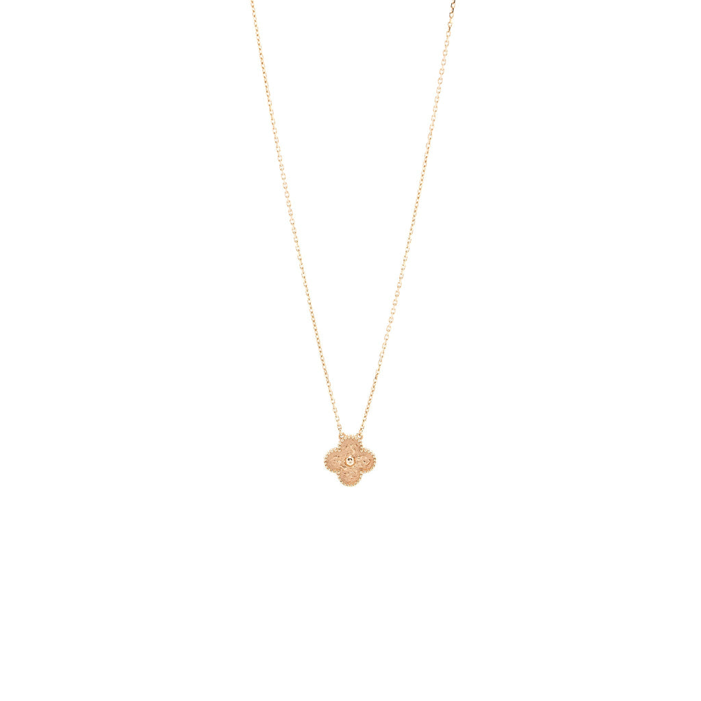 VAN CLEEF & ARPELS VINTAGE ALHAMBRA PENDANT ROSE GOLD