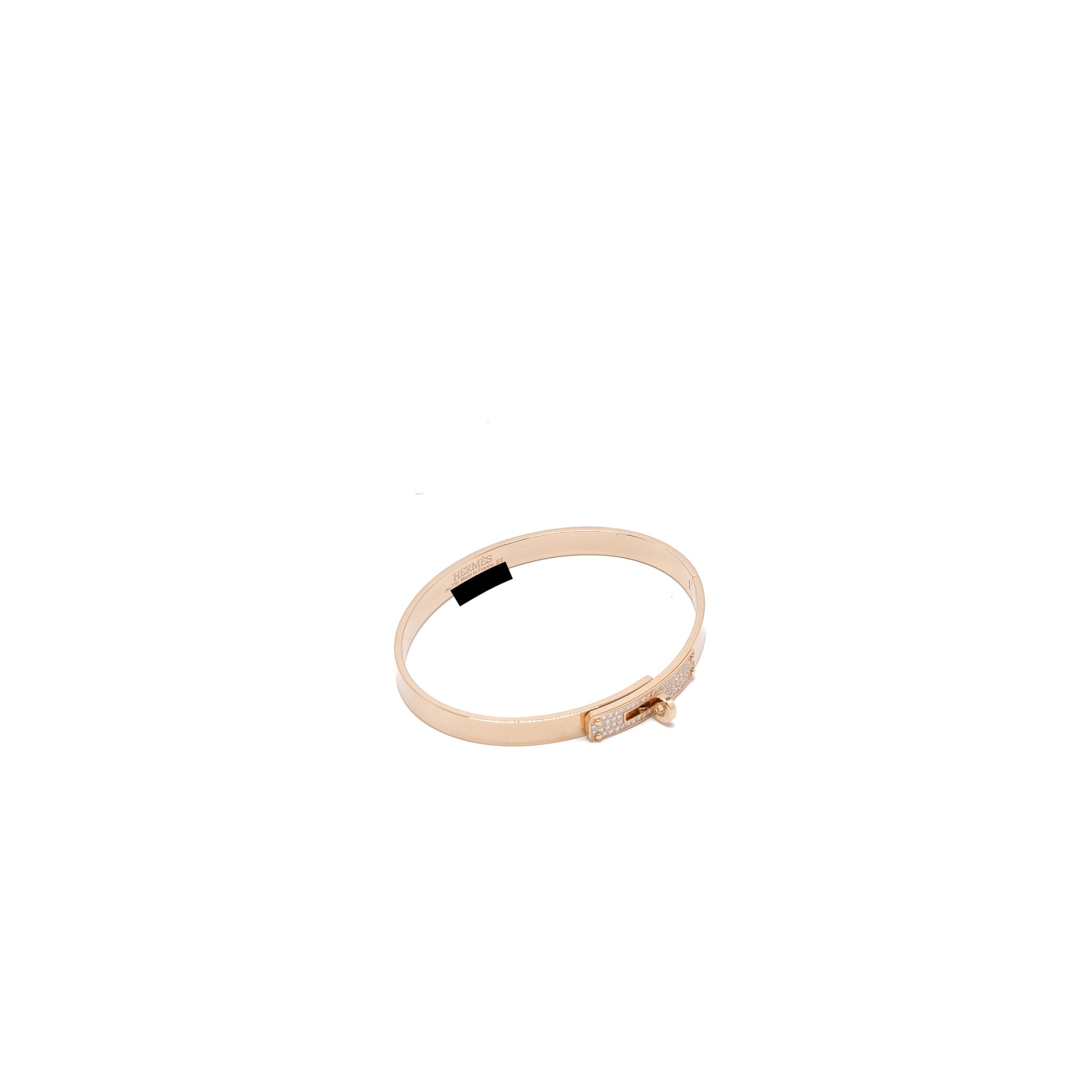 HERMES KELLY BRACELET ROSE GOLD DIAMONDS
