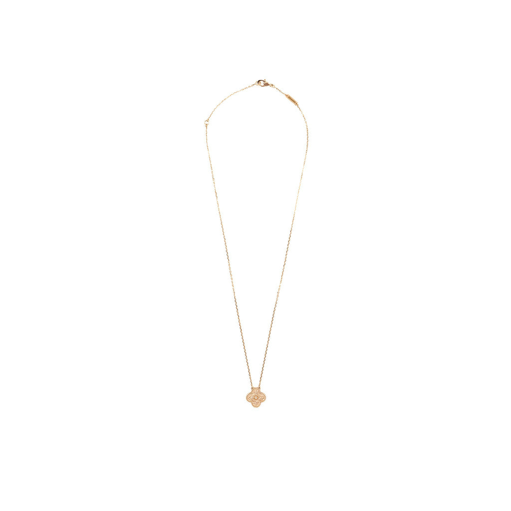 VAN CLEEF & ARPELS VINTAGE ALHAMBRA PENDANT ROSE GOLD