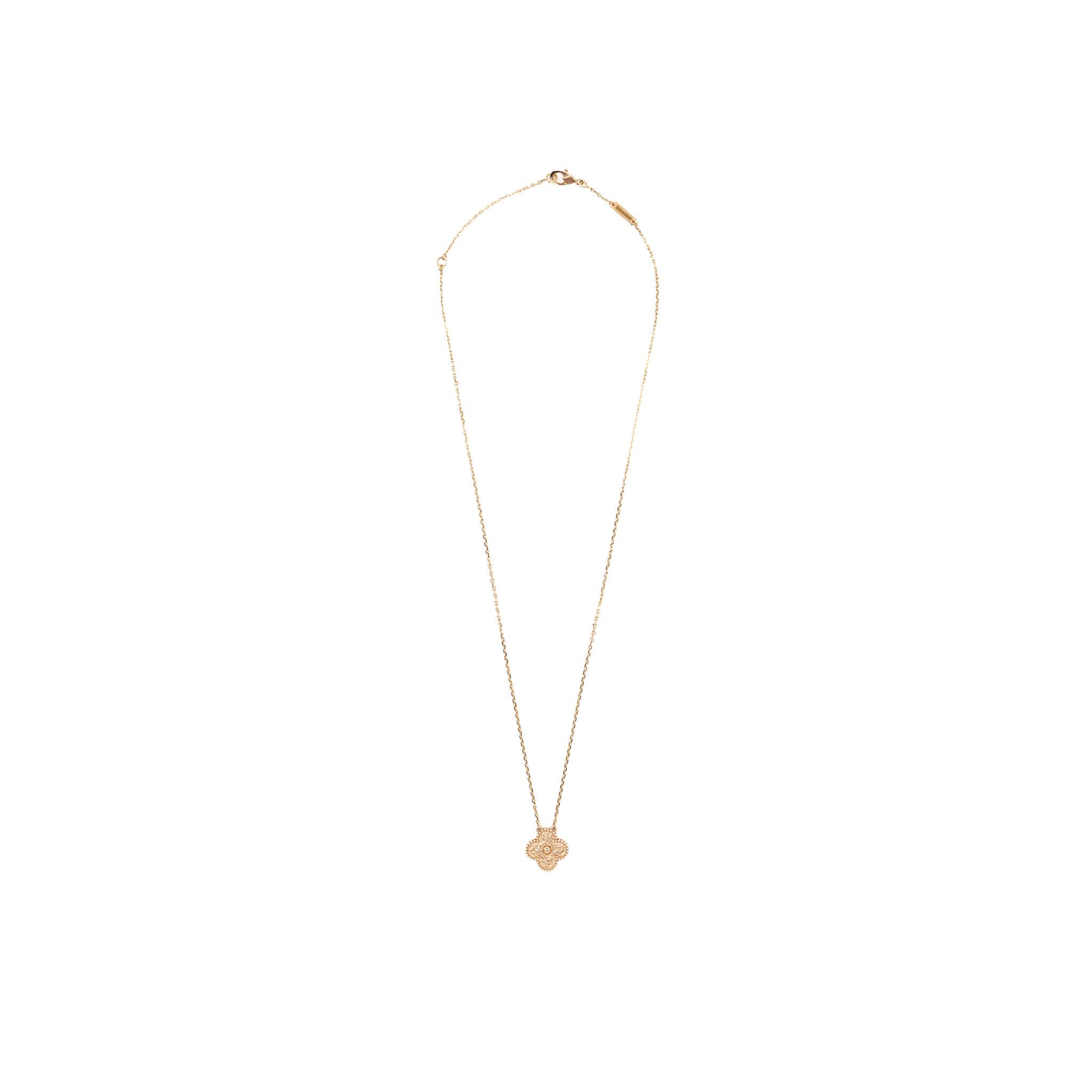 VAN CLEEF & ARPELS VINTAGE ALHAMBRA PENDANT ROSE GOLD
