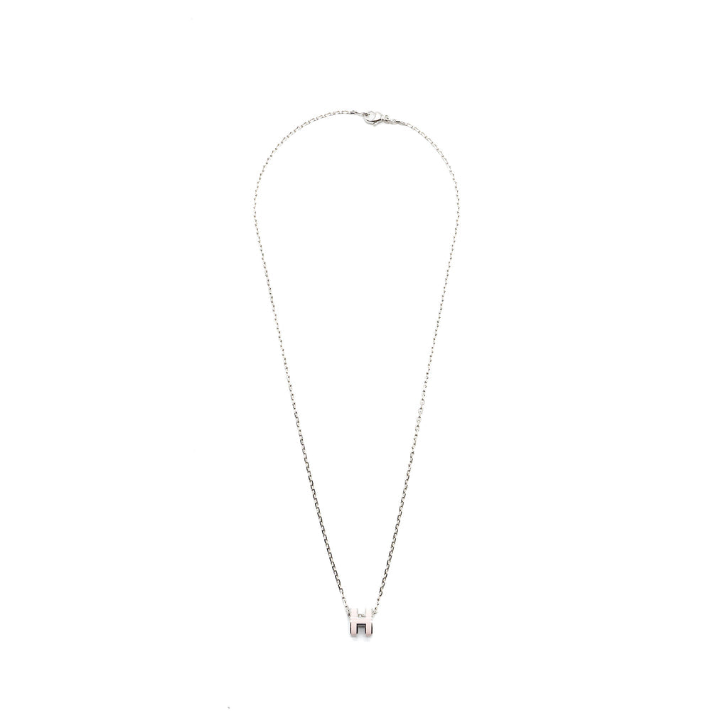 HERMES MINI POP H PENDANT ROSE DRAGEE SHW